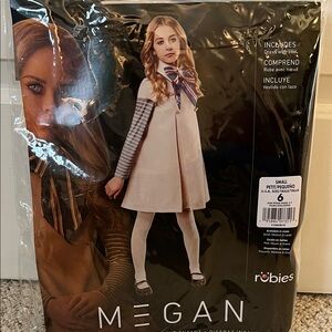 Rubie's Megan Costume Dress with Striped Bow NWT!